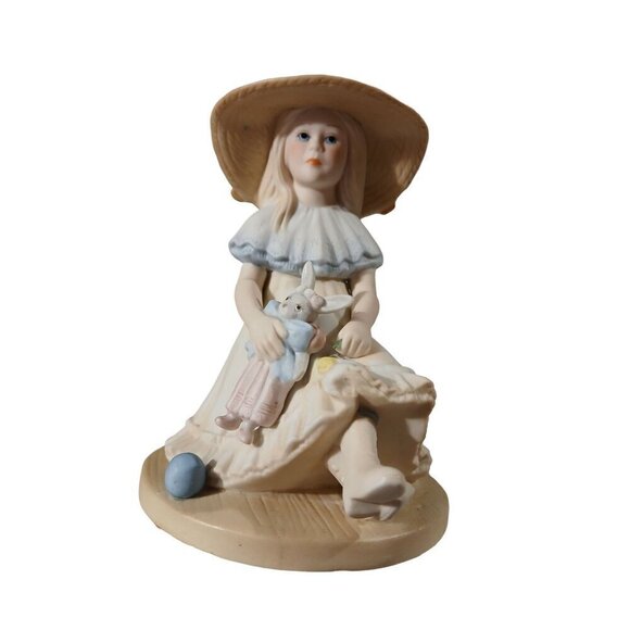Vintage Jan Hagara “April” Porcelain Figurine Hand-painted Signed Numbered - Picture 1 of 9